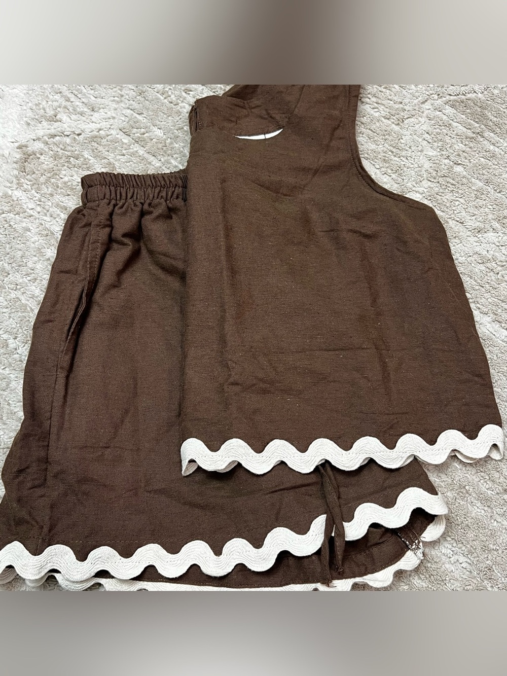 Women’s matching 2 piece tank top and shorts set